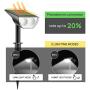 Linkind 12 LEDs Landscape Solar Spotlights, 2-in-1 Solar Powered Outdoor Garden Lights, 350LM, 6500K Daylight White, Dusk-to-Dawn IP67 Waterproof for Garden Yard Patio Driveway Porch, 2-Pack