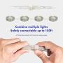 West Ivory 10, 25, 60, 150 ft (25 feet) Blue LED Rope Lights w/ 8 Mode Controller 2 Wire Accent Holiday Christmas Party Decoration Lighting | UL Certified