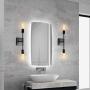 JHLBYL Bathroom Vanity Light 2-Light Wall Sconce Brushed Black Classic Mid Century Wall Lamp Wall Light for Bathroom Modern Dining Room Living Room JHLBYL Bathroom Vanity Light 2-Light Wall Sconce Brushed Black Classic Mid Century Wall Lamp Wall Light for Bathroom Modern Dining Room Living Room