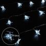 JMEXSUSS Star String Lights Indoor, 33ft 100 LED Christmas Lights Outdoor Waterproof, 8 Lighting Modes White Twinkle Fairy Lights Plug in for Bedroom Tree Xmas Wedding Party Yard Garden New Year