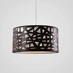 Lightinthebox Pendant Lights Modern Contemporary Hanging Lighting for Dining Room Kitchen Living Room Metal (Black) (2PC)