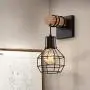 Lightess Black Wall Sconces, Vintage Cage Wall Mount Light Fixture Industrial Farmhouse Lighting for Living Room Kitchen, C71Y215