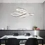 CHYING Modern LED Chandelier Rose Gold 70W Foyer Kitchen Island Contemporary Butterfly Pendant Light 39.4in Adjustable Hanging Lighting Fixtures Cool White 6500K for Living Room Dining Room Bedroom