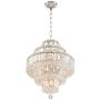 Talitha Chrome Crystal Chandelier 18 1/2'' Wide 18-Light Fixture for Dining Room House Foyer Kitchen Island Entryway Bedroom Living Room - Vienna Full Spectrum