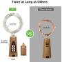 LE Wine Bottle Lights with Cork, 6.6ft 20 LED Battery Operated String Lights, Warm White Decorative Fairy Lights, Mini Copper Wire Lights for Bedroom Decor, Christmas Party Wedding Decorations, 8 Pack