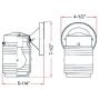 Design House 502195 Jelly Jar 1 Light Indoor/Outdoor Wall Light, Black