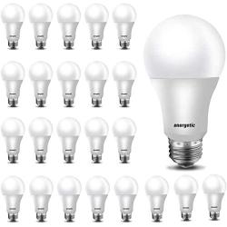 24 Pack A19 LED Light Bulb, 60 Watt Equivalent, Daylight 5000K, E26 Medium Base, Non-Dimmable LED Light Bulb, UL Listed