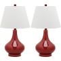 Safavieh Lighting Collection Amy Gourd Glass Table Lamp