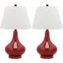 Safavieh Lighting Collection Amy Gourd Glass Table Lamp