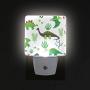 Cute Dinosaur Night Light for Kids Bedroom,Auto Dusk to Dawn Sensor Nightlight,Plug-in Wall Light for Bedroom,Bathroom,Nursery,Kitchen,Hallway,Stairs,Energy Efficient,Pack of 2
