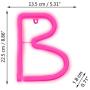 LED Neon Letters Light, Marquee Signs Light Up Letters USB Plug in Batteries Operated Night Light Pink Lamp Words Signs for Kids Teen Girls Bedroom Decor-Pink Letter B