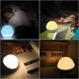 Night Lights for Kids, Tensun Desk Lamp Dimmable RGB Eight Colors + Three Gear Brightness Silicone Baby Nightlight Built-in 1500mAh Battery USB Rechargeable Bedroom Touch Light for Working, Reading