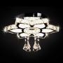 Qihang Modern Crystal LED Chandelier Flower Shaped Pendant Light Flush Mount Ceiling Lamp Fixture for Dining Room Bedroom Living Room Study Room(Variable Light/Non-dimmable) Qihang Modern Crystal LED Chandelier Flower Shaped Pendant Light Flush Mount Ceiling Lamp Fixture for Dining Room Bedroom Living Room Study Room(Variable Light/Non-dimmable)
