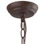 GEPOW Farmhouse Orb Chandelier, Pendant Lighting in Handmade Wood Finish, Globe Light Fixture for Kitchen Island, Dining & Living Room, Foyer and Bedroom