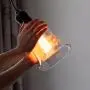 Industrial Vintage Retro Single Light Mini Pendant Light - LITFAD 5.5'' Pendant Lamp Ceiling Light Chandelier with Clear Bell Glass Shade