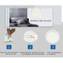 LED Ceiling Light TanKing Flush Mount 9.05 Inches 6500K 24W Disc Light, 2160LM Round Panel Light for Living Room, Kitchen, Bedroom, Hallway, Hotels and Offices (Daylight White)