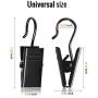 Teenitor 100 Pack Curtain Clips Stainless Steel Light Hanger Hooks Christmas Party Decor Supplies for Camp Tent Photo Display Indoor and Outdoor Decoration