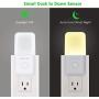 Dimmable Plug in Night Light, Slim Adjustable Brightness LED Night Lamp with Auto Dusk to Dawn Sensor, Warm White Baby Night Lights for Kids Room, Bedroom, Bathroom, Hallway, Kitchen, Stairs (4 Pack)