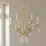 Josephine Silver Leaf Chandelier 26 1/4'' Wide Crystal 6-Light Fixture for Dining Room House Foyer Kitchen Island Entryway Bedroom Living Room - Regency Hill Josephine Silver Leaf Chandelier 26 1/4'' Wide Crystal 6-Light Fixture for Dining Room House Foyer Kitchen Island Entryway Bedroom Living Room - Regency Hill