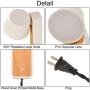 Plug in Wall Sconce Lighting 6W Warm White 2800K, Modern Wall Light Fixtures 350 Degrees Rotatable Bedside Reading Lighting, Metal Wall Lamps Lighting Lamp for Bedroom