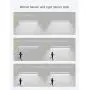 Automatic Closet Lights,Motion Sensor Wireless Pantry Light Rechargeable and Magnetic Stick-on Anywhere Under Cabinet Lights for Bedroom Light Bathroom Lighting (Cold white-20cm, 1 Pack)