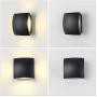 Modern LED Outdoor Wall Sconce, Waterproof Warm White Indoor Outdoor Wall Lamp Lighting for Living Room, Staircase, Corridor, Balcony,patio, courtyard