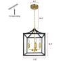 Z-LIGHT 3-Light Chandelier, Modern Lighting Fixture Farmhouse Rustic Pendant Light for Dining Room, Kitchen Island, Hallway (Gold in Black) Z-LIGHT 3-Light Chandelier, Modern Lighting Fixture Farmhouse Rustic Pendant Light for Dining Room, Kitchen Island, Hallway (Gold in Black)