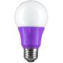 Sunlite 40946 Purple LED A19 3 Watt Medium Base 120 Volt UL Listed LED Light Bulb, last 25,000 Hours, 6 Pack