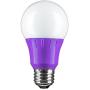 Sunlite 40946 Purple LED A19 3 Watt Medium Base 120 Volt UL Listed LED Light Bulb, last 25,000 Hours, 6 Pack