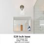 VINLUZ Modern Wall Sconces Lighting Brushed Nickel Finished 1-Lights with Cleae Glass Shade Bathroom Vintage Wall Light Fixtures Vanity, Indoor Porch Lights Hallway Bedroom Dining Room