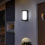 Shinbeam Outdoor Wall Porch Lights,Led Wall Sconces,IP65 Waterproof Lighting Fixture ,3-Color-Changeable Wall Fixture,Warm White Cold White and Nature White Color(Black)
