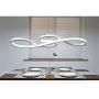 Modern LED Acrylic Chandelier Dining Room Dimmable 3000K~6500K Remote Control Pendant Lights Color/Brightness Adjustable Half Flush Mount Ceiling Hanging Lamp Fixture for Bedroom Livingroom Lighting