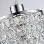 MonDaufie 2 Pack Crystal Pendant Light,Adjustable Ceiling Pendant Lighting for Kitchen Island,Dining Room,Bar,Dimmable Chandelier with Long Cord,Chrome Finish