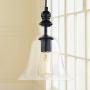 WINSOON Ecopower 1 Light Vintage Hanging Big Bell Glass Shade Ceiling Lamp Pendent Fixture