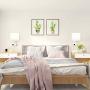 Wall Lamp Light with Outlet Living Room Beside Wall Sconces Stainless Steel Opaque Ivory Square Linen Shade