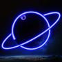 Ifreelife Planet Neon Signs LED Night Light Blue Neon Lights USB Charging/Battery Operated Neon Wall Lights for Home Room Bedroom Party Wedding Birthday Decor Ifreelife Planet Neon Signs LED Night Light Blue Neon Lights USB Charging/Battery Operated Neon Wall Lights for Home Room Bedroom Party Wedding Birthday Decor
