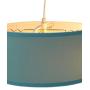 2 Light Swag Plug-in Pendant 18''w Island Paridise Blue with Diffuser, White Cord