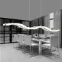 DNYSYSJ Modern Wave LED Pendant Light Dimmable Fixture Modern LED Chandelier LED Hanging Light Fixture for Contemporary Living Room Dining Room Kitchen Island Table(Dimmable Remote Control) DNYSYSJ Modern Wave LED Pendant Light Dimmable Fixture Modern LED Chandelier LED Hanging Light Fixture for Contemporary Living Room Dining Room Kitchen Island Table(Dimmable Remote Control)