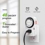 BN-LINK 24 Hour Plug-in Mechanical Timer Grounded Aquarium, Grow Light, Hydroponics, Pets, Home, Kitchen, Office, Appliances, UL Listed 125VAC, 60 Hz, 1875W, 15A, 1/2HP (1)