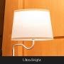 Brightech - Madison LED Floor Lamp with USB Charging Ports - Mid Century Modern Bedside Nighstand Table - End Table with Shelves for Living Room Sofas - White Shade