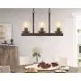 Farmhouse Linear Chandelier,3-Light Retro Wood Linear Pendant Chandelier Fixtures with Glass Shade for Kitchen,Dining Rooms,Drawing Room,Tavern Hanging Lighting. Farmhouse Linear Chandelier,3-Light Retro Wood Linear Pendant Chandelier Fixtures with Glass Shade for Kitchen,Dining Rooms,Drawing Room,Tavern Hanging Lighting.