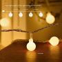 Fairy String Lights Plug in, 33 FT 100 LED Globe Ball String Lights 8 Lighting Modes with Remote Control for Bedroom Indoor Outdoor Garden, Patio, Christmas, Party, Wedding Decorations Warm White