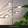 Brightech Orion - Super Bright, Modern LED Arc Lamp - 5 Adjustable Arms & Light Heads Arch Over The Couch - Standing Tree Lamp for Living Rooms - Bright Hanging Lighting - Oil Rubbed Bronze