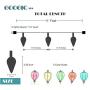 11FT String Lights with 10 Bulbs Backyard Patio Lights String Lights,Hanging Indoor/Outdoor String Lights for Bistro Tents Market Cafe Gazebo Porch Letters Party Deco