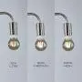 Keymit LED Edison Industrial Lamp, 3 Way Dimmable Matte Brass Bedside Lamp, Minimalist Table Lamp for Bedroom Living Room, Nightstand, Amazing Warm Glow, A19 8W Light Gray LED Filament Bulb Included