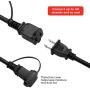 Honeywell 48 FT Outdoor String Lights, Commercial Grade Waterproof LED Patio Lights, 15 Plastic E26 Bulbs, Create Cafe Lighting Ambience in Your Backyard