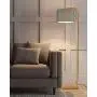 Modern Wood Floor Lamp, Imego Standing Reading Lamp with Hanging Fabric Drum Shade, Tall Pole Lamp for Living Room Bedroom Office Kids Room - Grey Modern Wood Floor Lamp, Imego Standing Reading Lamp with Hanging Fabric Drum Shade, Tall Pole Lamp for Living Room Bedroom Office Kids Room - Grey
