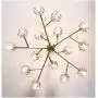 SILJOY Mid-Century Sputnik Chandeliers DNA Chandelier Creative Gold Globe Chandelier Dimmable with 15 Light for Living Room Dining Room