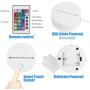 BTS 3D Led Night Light, 16 Colors Changing Lamp with Smart Touch Nightlight & Remote Control Lamp for Children Kids Christmas and Birthday Gifts (Love Yourself)
