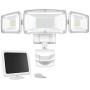 Solar Security Lights Outdoor, Sonata Super Bright LED Solar Motion Sensor Light with 3 Adjustable Heads, 1500LM 6000K IP65 Waterproof Flood Light for Backyard, Pathway and Patio